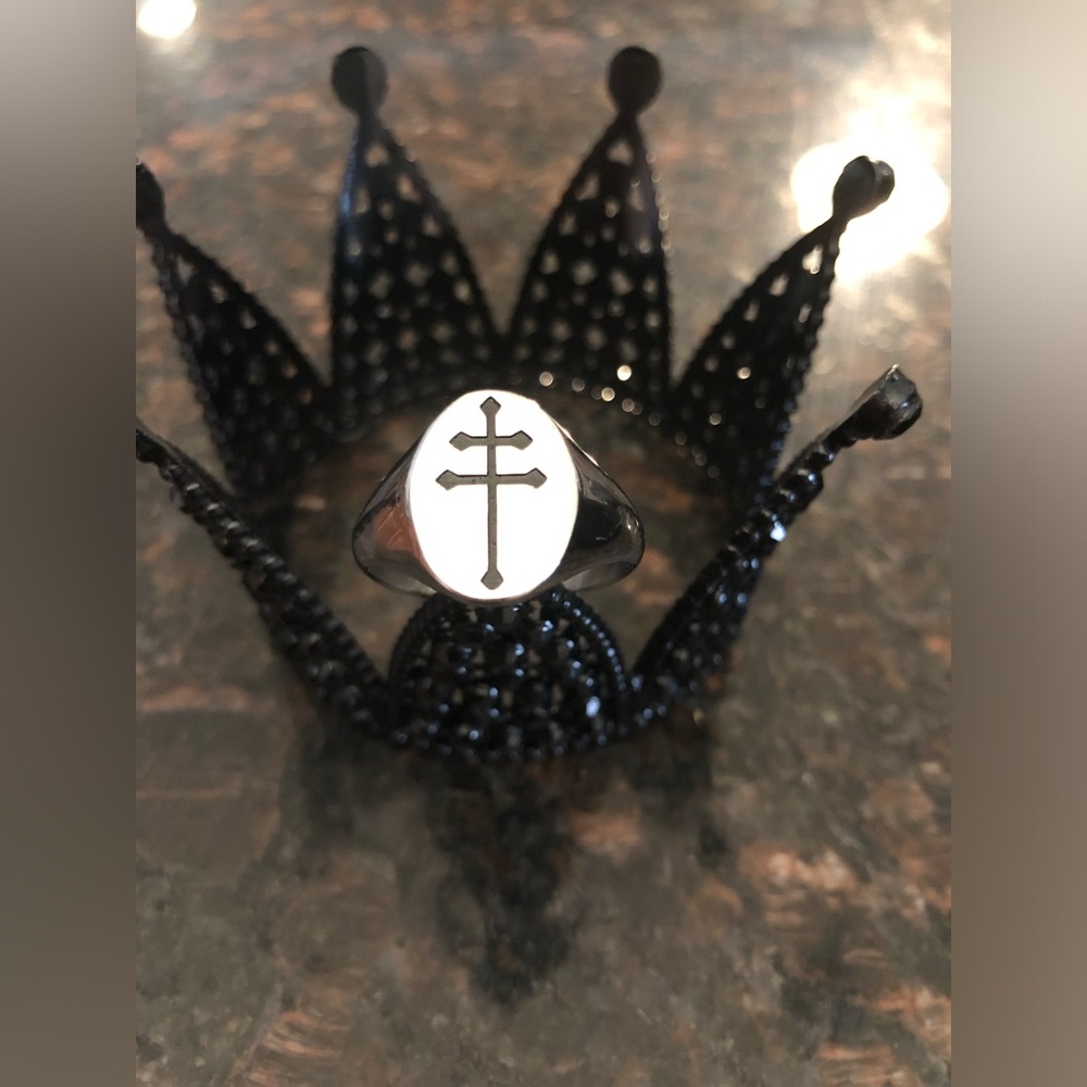 JOHNNY DEPP DOUBLE CROSS PIRATE RING NEW🔥 - Picture 5 of 10